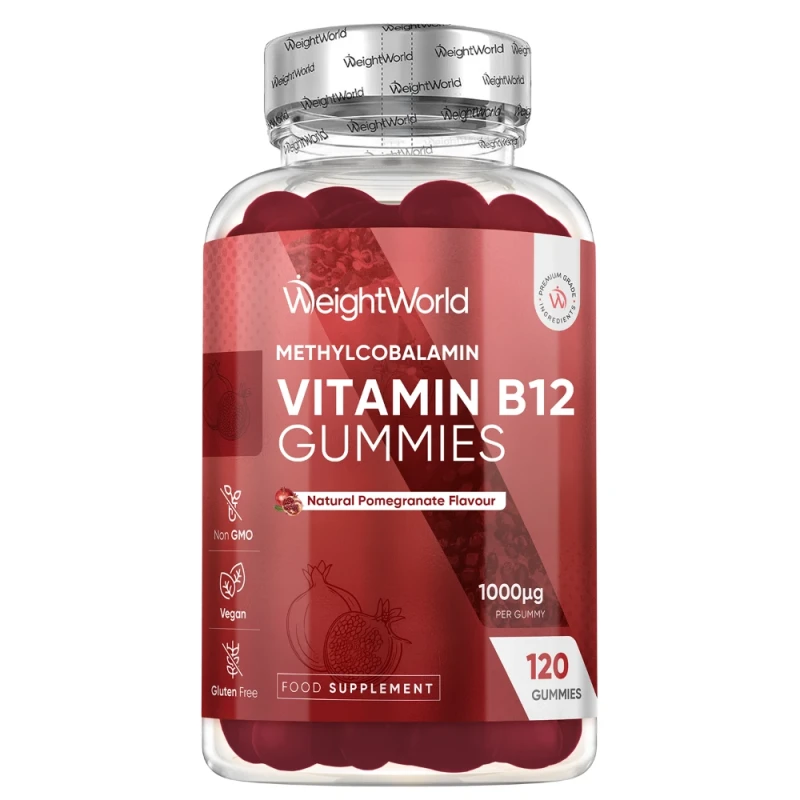 Vitamin B12 Gummies | 120 Gummies | For Your Immune Support | WeightWorld UK