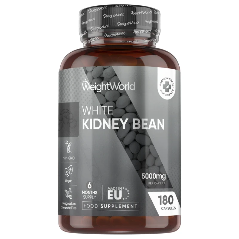 White Kidney Bean Extract | 5000mg 180 Capsules | WeightWorld
