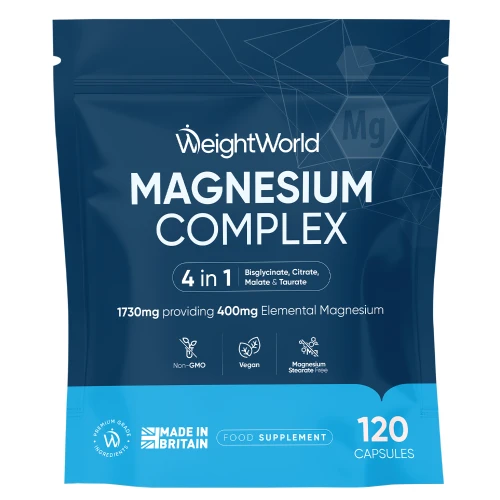Magnesium Glycinate 4-in-1 Complex | 1730mg 120 Capsules | Bisglycinate, Citrate, Malate & more