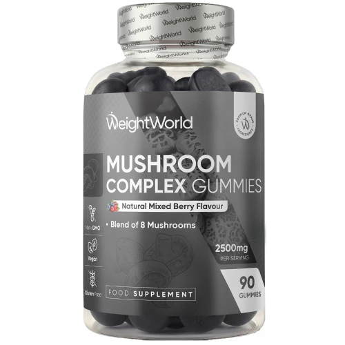 Mushroom(8-in-1)Complex | 2500mg, 90 Gummies | With Natural Berry Flavour