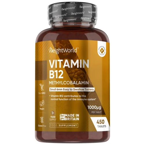 Vitamin B12 Methylcobalamin | 1000μg 450 Tablets | WeightWorld UK