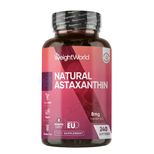 Natural Astaxanthin Softgels | 8mg 240 Softgels | WeightWorld