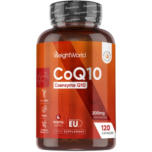 CoQ10 Coenzyme Q10 | 200mg 120 Capsules | WeightWorld UK