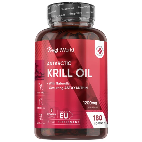 Antarctic Krill Oil | 1200mg 180 Softgels | WeightWorld