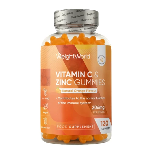 Vitamin C Gummies - 200mg 120 Gummies - Natural Apricot & Orange Flavour