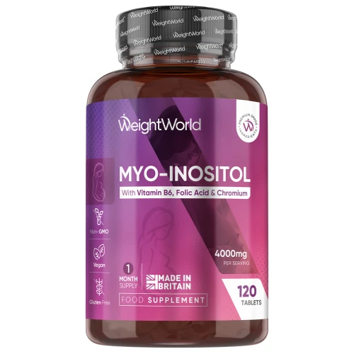 Myo-Inositol Tablets | 4000mg 120 Tablets | WeightWorld UK
