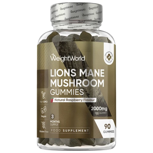Buy Lion's Mane Mushroom Gummies | 2000mg 90 Gummies (3-Month Supply) | WeightWorld