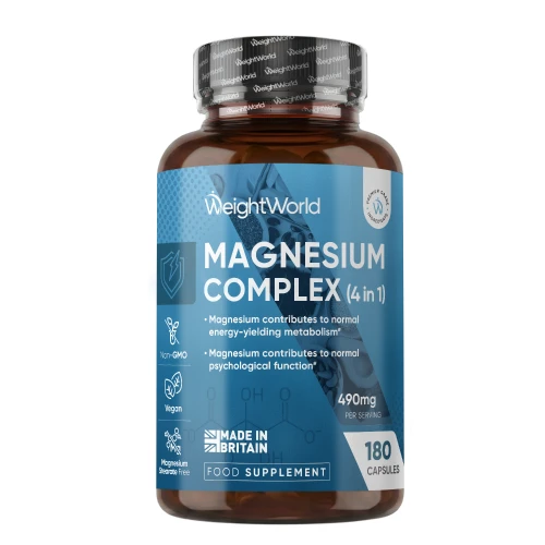 Magnesium  (4 in 1) Complex | 490mg 180 Capsules | WeightWorld